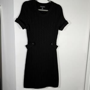 Banana Republic Women’s Luxury Cashmere Blend Cable Knit Sweater Dress Petite L